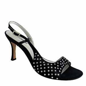 Dezario Slingback Satin Embellished Sandals